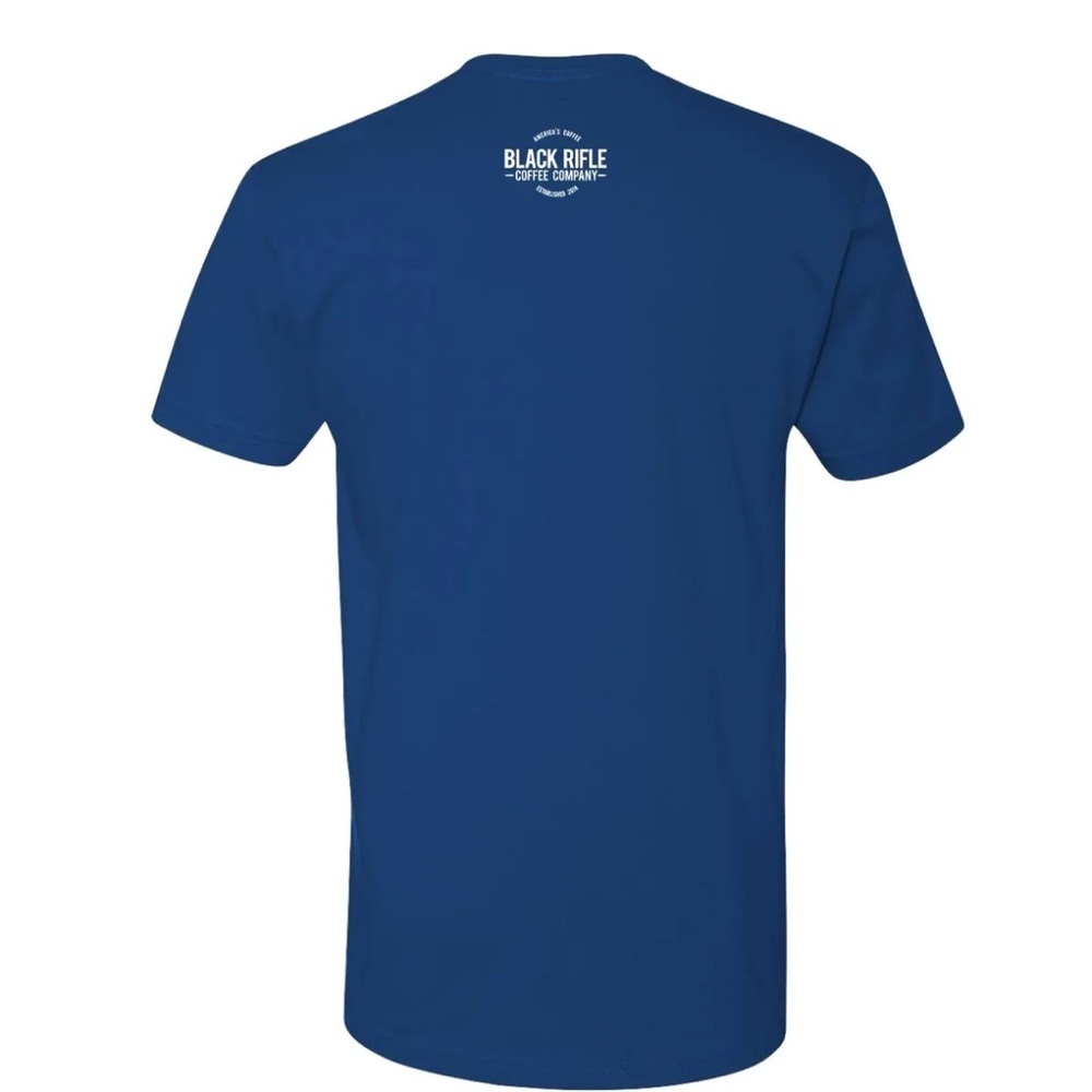 NWT Black Rifle Coffee Company Flying Elk Blue Tshirt - Picture 2 of 3